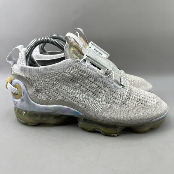Men's 7.5 / Women's 9 - Nike Air VaporMax 2020 Flyknit Gray Lock Shoes Sneakers - Picture 1 of 9